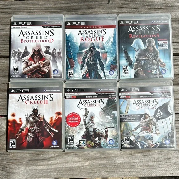 Play Station 3 games lot Assassin’s Creed Collection of 6 - Picture 1 of 12